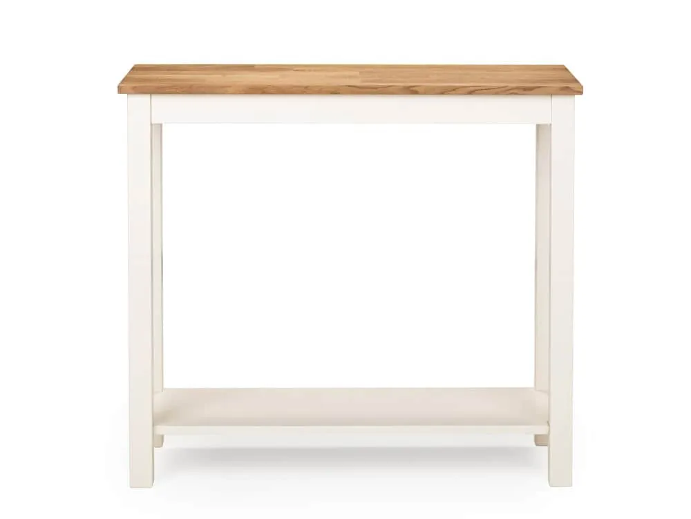 Julian Bowen Julian Bowen Coxmoor Ivory and Oak Console Table