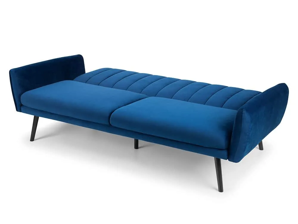 Julian Bowen Julian Bowen Afina Blue Velvet Sofa Bed