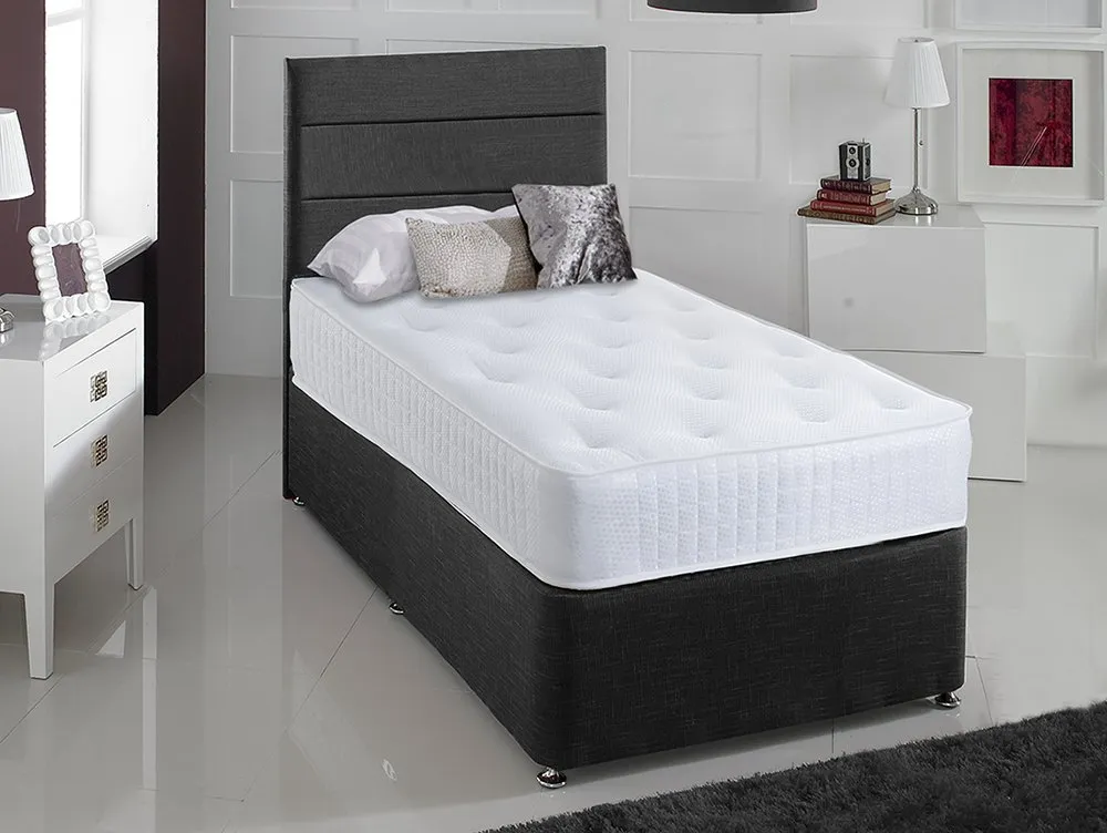 Deluxe Deluxe Evesham Medium 2ft6 Small Single Divan Bed