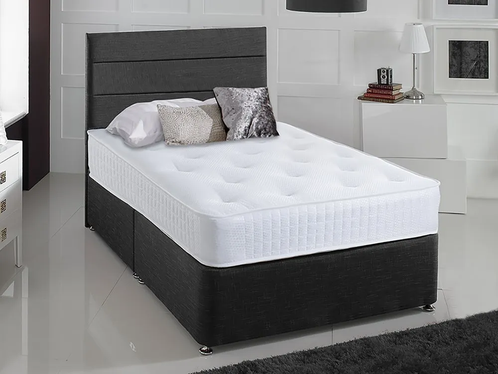 Deluxe Deluxe Evesham Medium 4ft Small Double Divan Bed