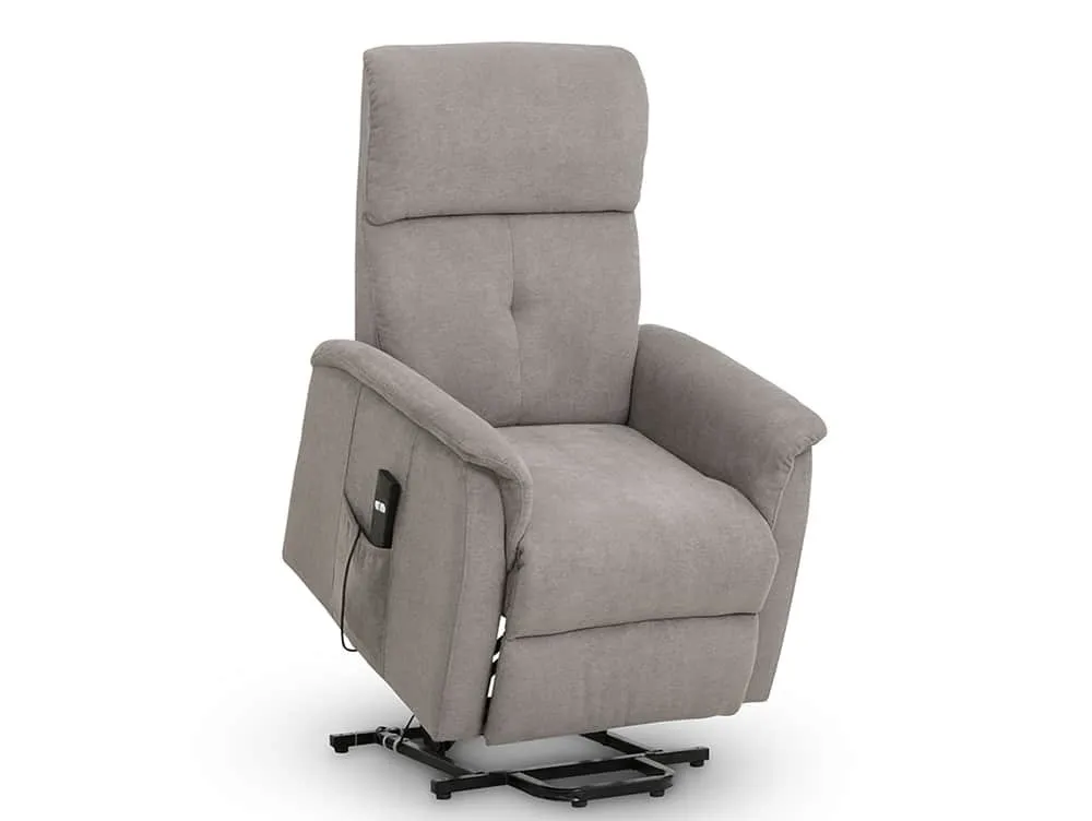 Julian Bowen Julian Bowen Ava Single Motor Taupe Chenille Riser Recliner Chair