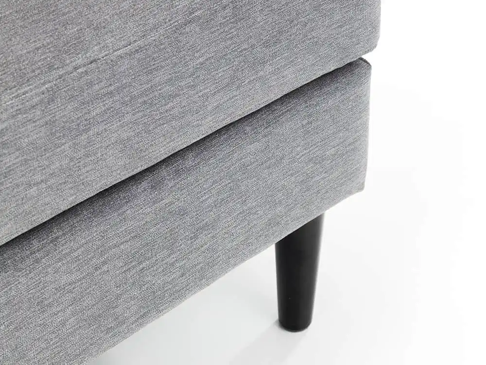 Julian Bowen Julian Bowen Hayward Grey Chenille Footstool