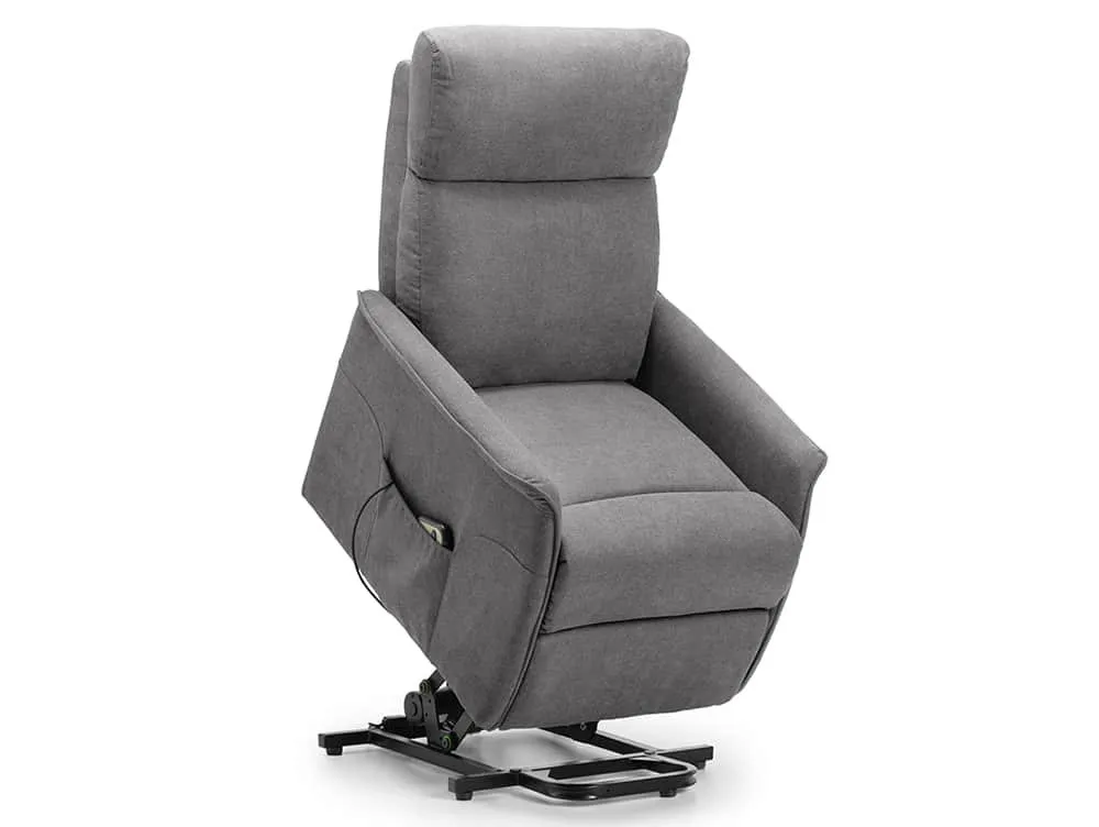 Julian Bowen Julian Bowen Helena Single Motor Charcoal Fabric Riser Recliner Chair