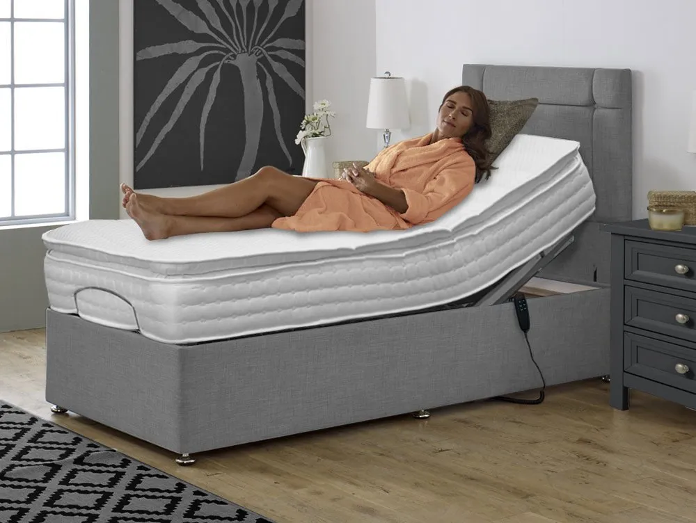 Flexisleep Flexisleep Gel Luxury Pocket 1000 Electric Adjustable 2ft6 Small Single Bed