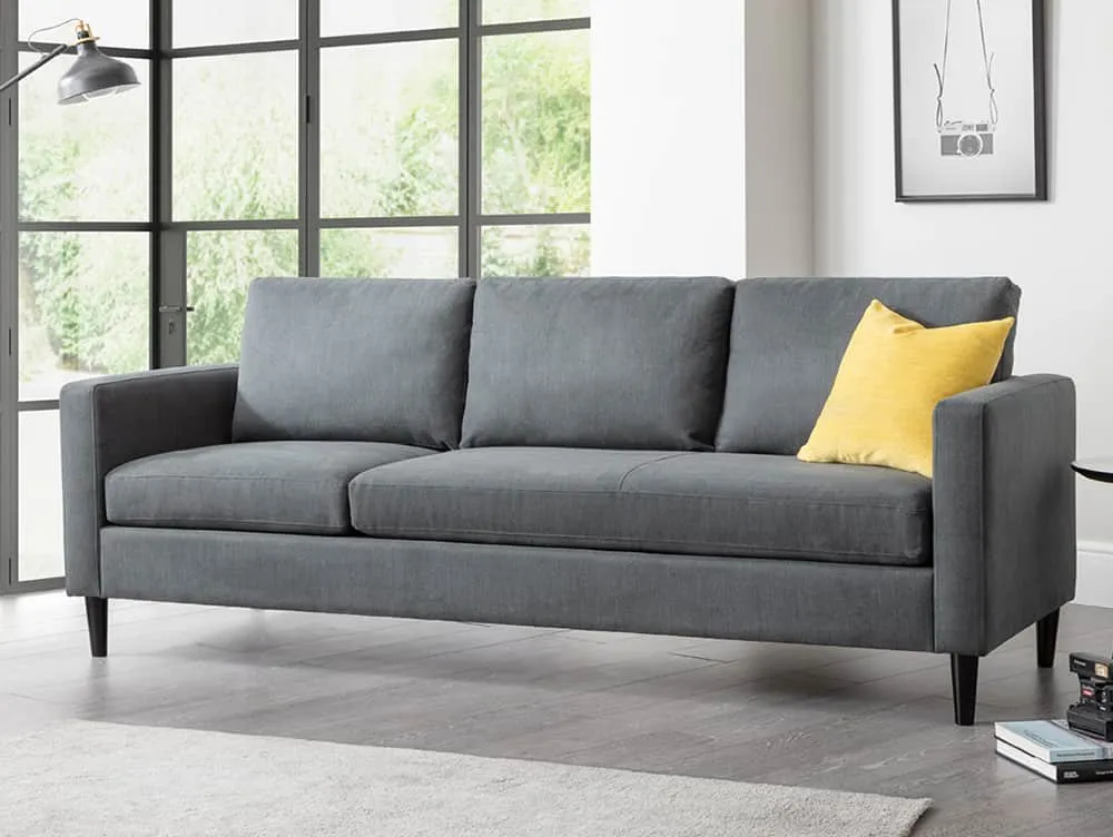 Julian Bowen Julian Bowen Marant Grey Linen Corner Sofa