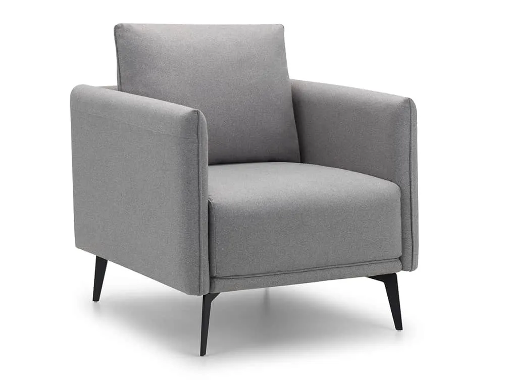 Julian Bowen Julian Bowen Rohe Platinum Fabric Armchair