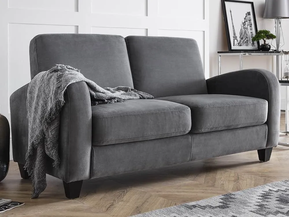 Julian Bowen Julian Bowen Vivo Dusk Grey Chenille 2 Seater Sofa