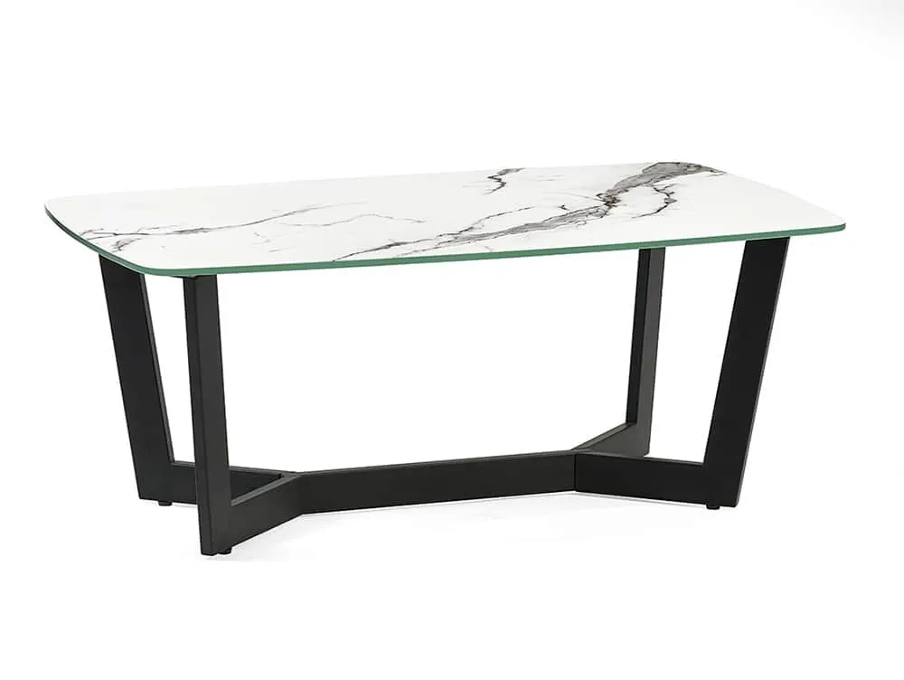 Julian Bowen Julian Bowen Olympus White Marble Effect Coffee Table