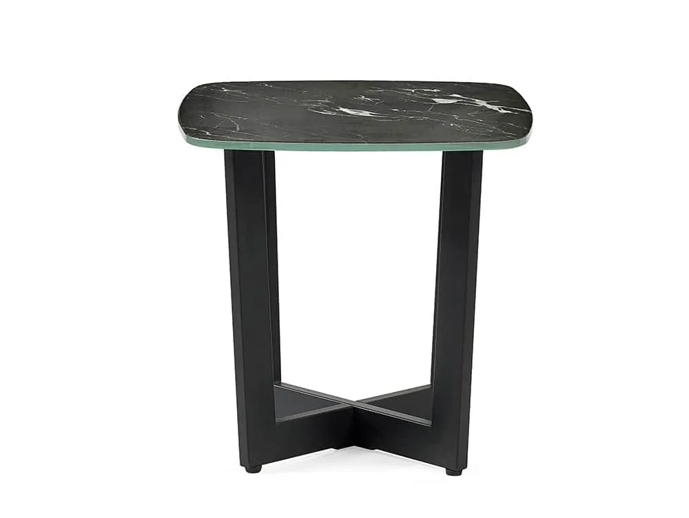 Julian Bowen Julian Bowen Olympus Black Marble Effect Lamp Table