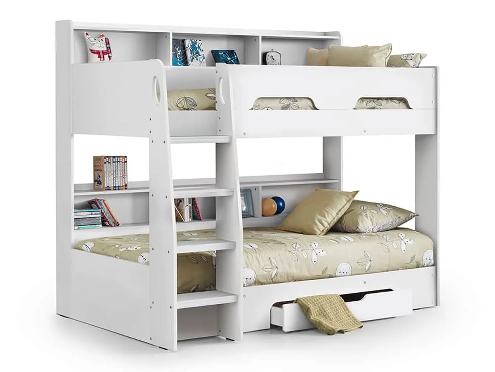 Julian Bowen Julian Bowen Orion 3ft Single White Wooden Bunk Bed Frame