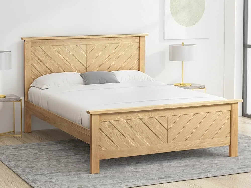 Limelight  Limelight Kenji 4ft6 Double Oak Wooden Bed Frame