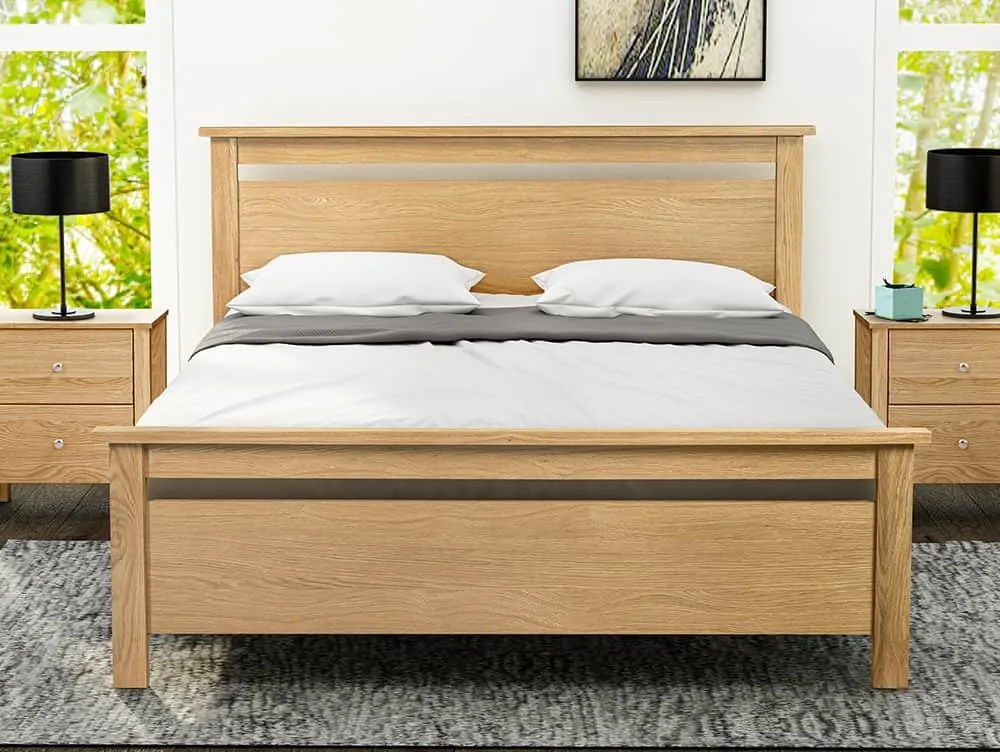 Limelight  Limelight Nero 5ft King Size Oak Wooden Bed Frame