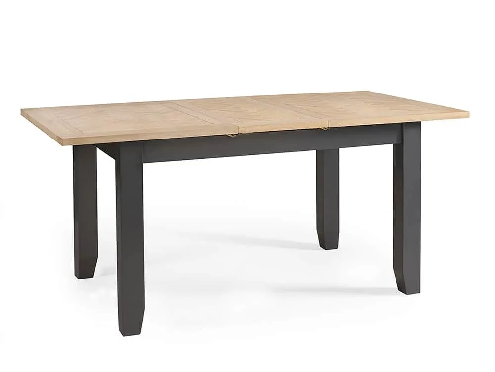 Julian Bowen Julian Bowen Bordeaux 140cm Grey and Oak Extending Dining Table