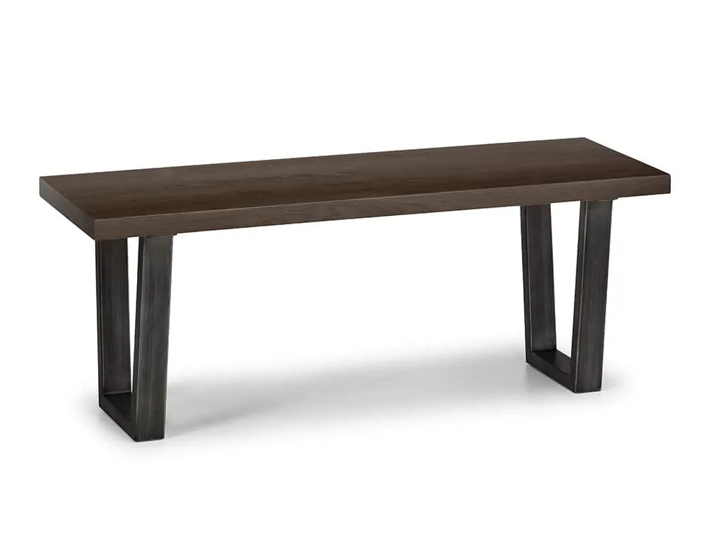 Julian Bowen Julian Bowen Brooklyn 120cm Dark Oak Dining Bench