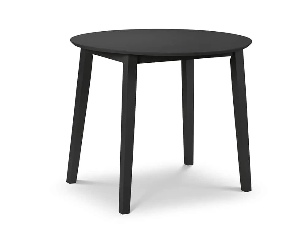 Julian Bowen Julian Bowen Coast 90cm Black Drop Leaf Dining Table