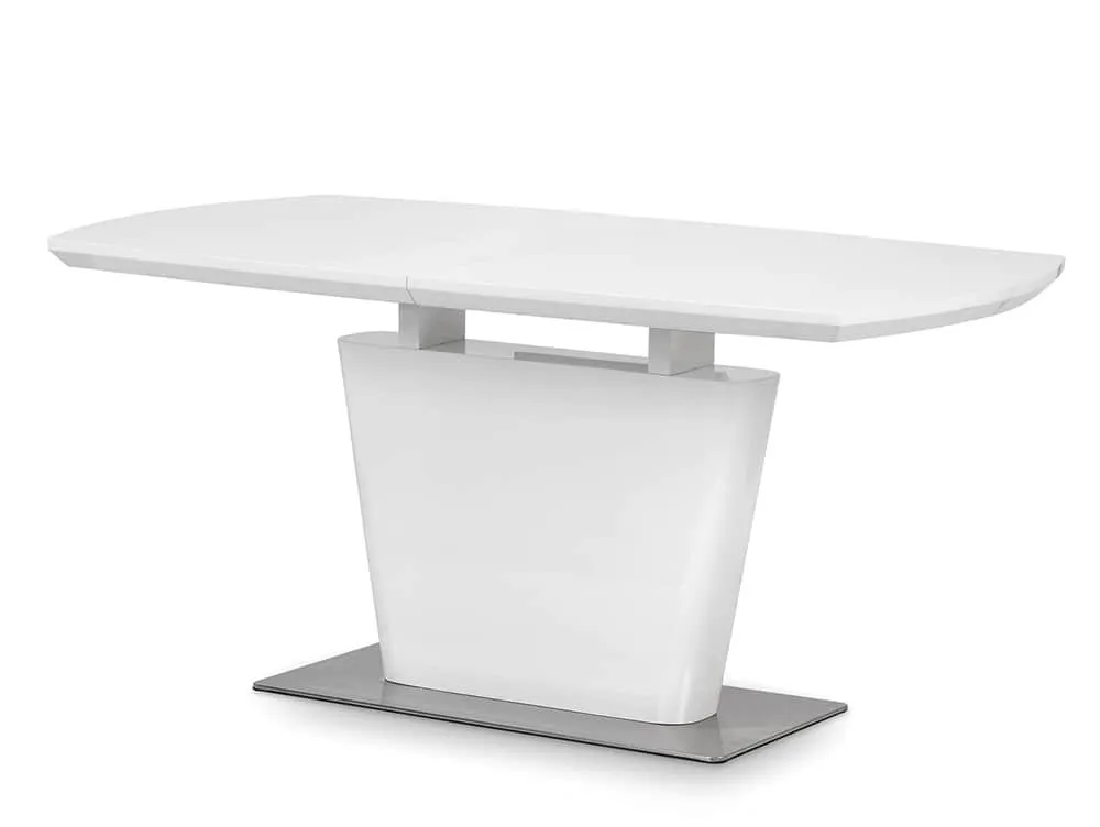 Julian Bowen Julian Bowen Como 160cm White High Gloss Extending Dining Table