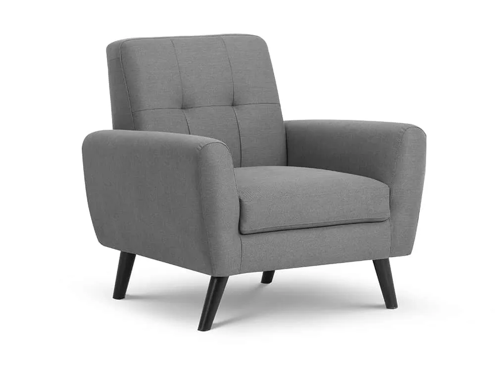 Julian Bowen Julian Bowen Monza Grey Linen Armchair