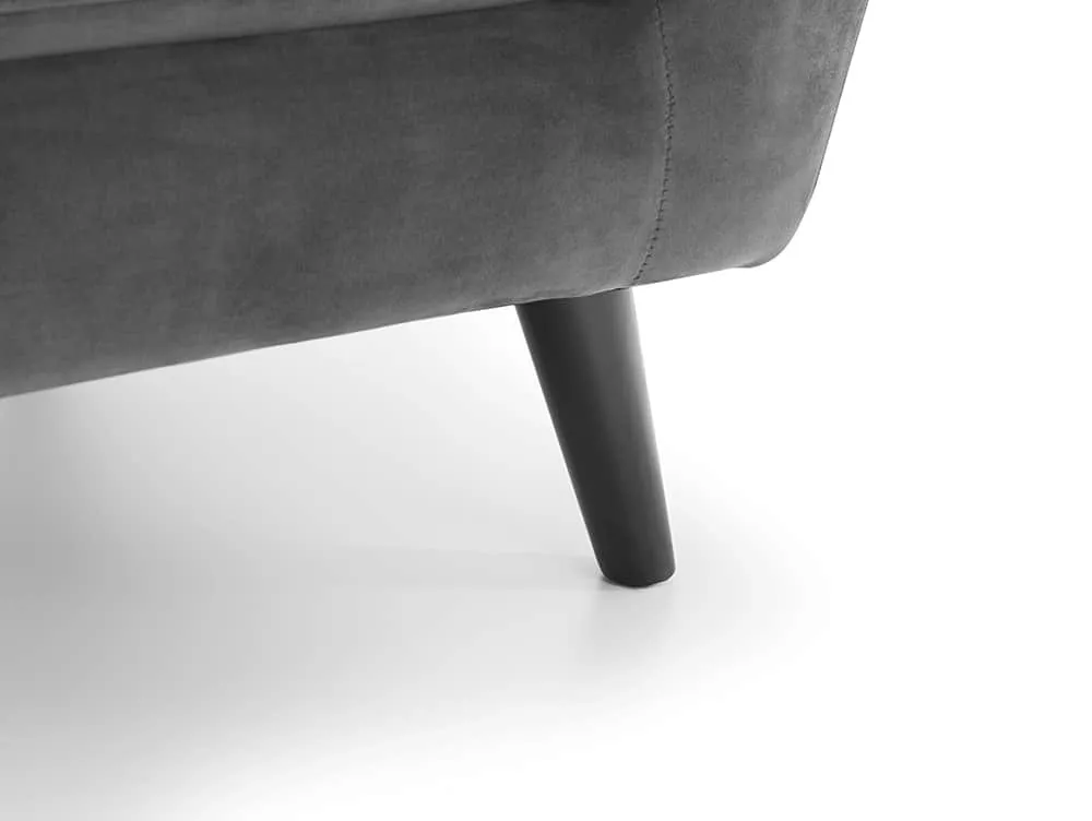 Julian Bowen Julian Bowen Monza Grey Velvet Armchair