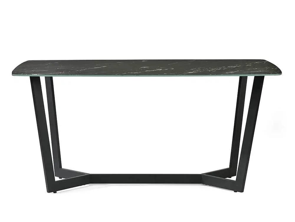 Julian Bowen Julian Bowen Olympus 160cm Black Marble Effect Dining Table