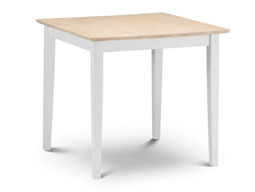 Julian Bowen Julian Bowen Rufford 80cm Ivory and Natural Extending Dining Table