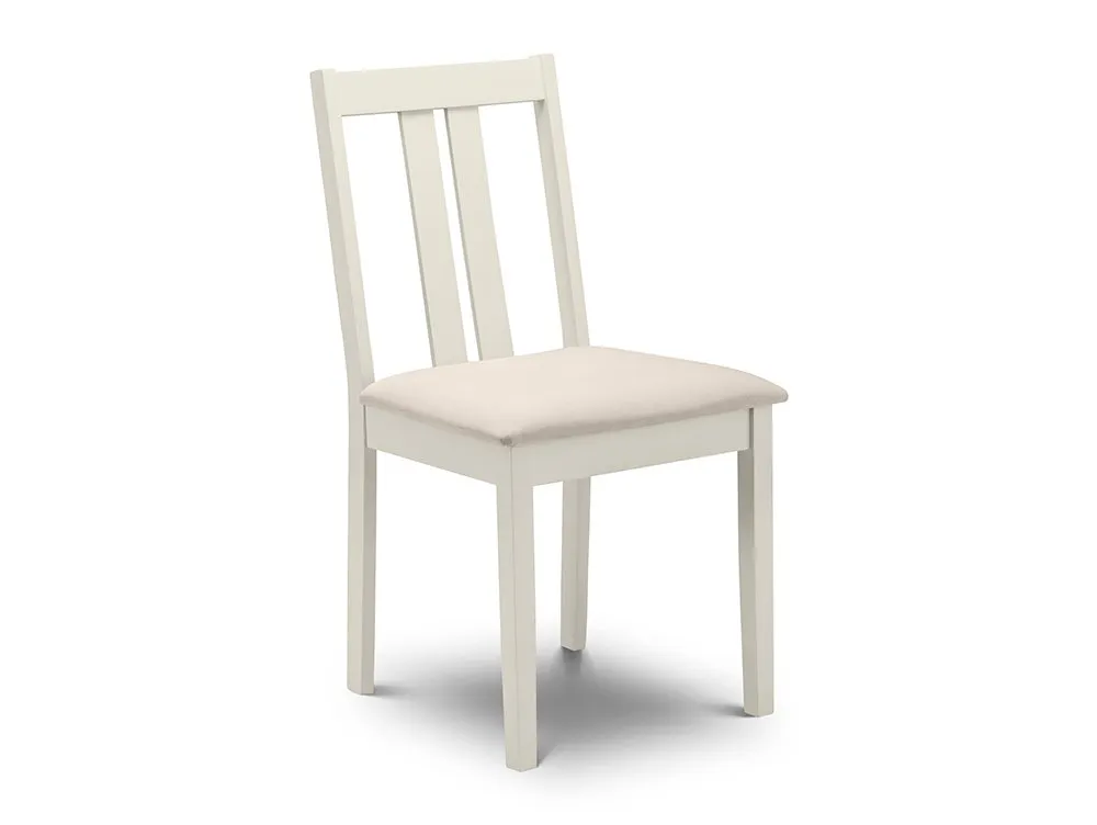 Julian Bowen Julian Bowen Rufford Set of 2 Ivory Dining Chairs