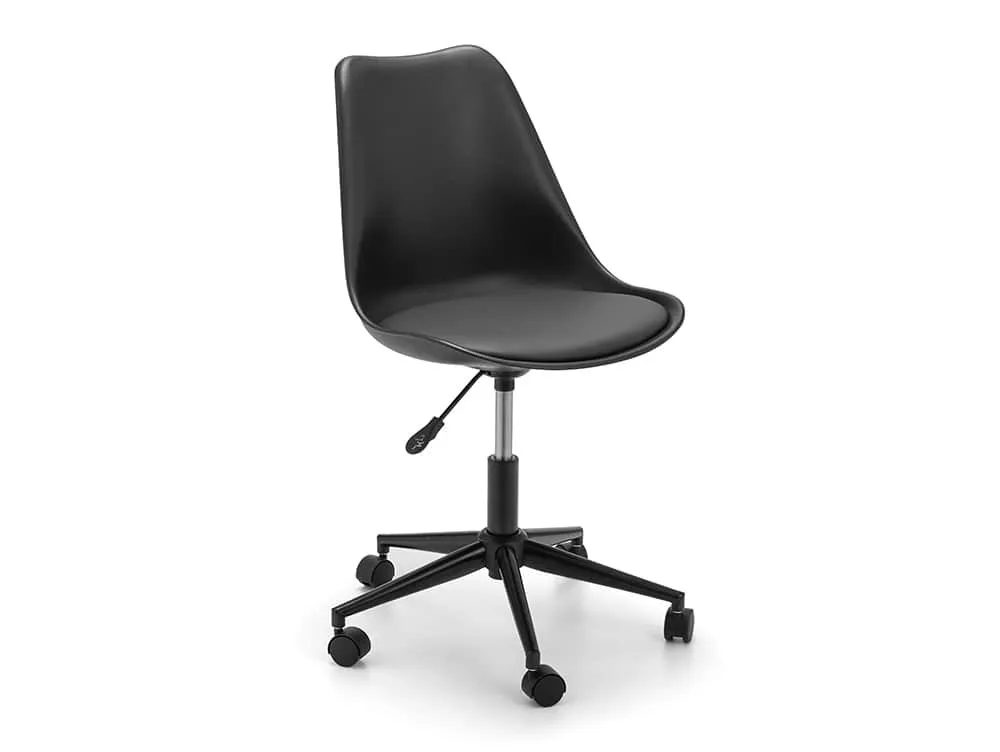 Julian Bowen Julian Bowen Erika Black Moulded Office Chair