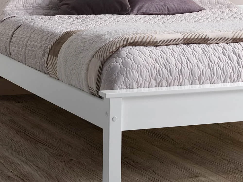 Limelight  Limelight Taurus 4ft6 Double White Wooden Bed Frame (Low Footend)