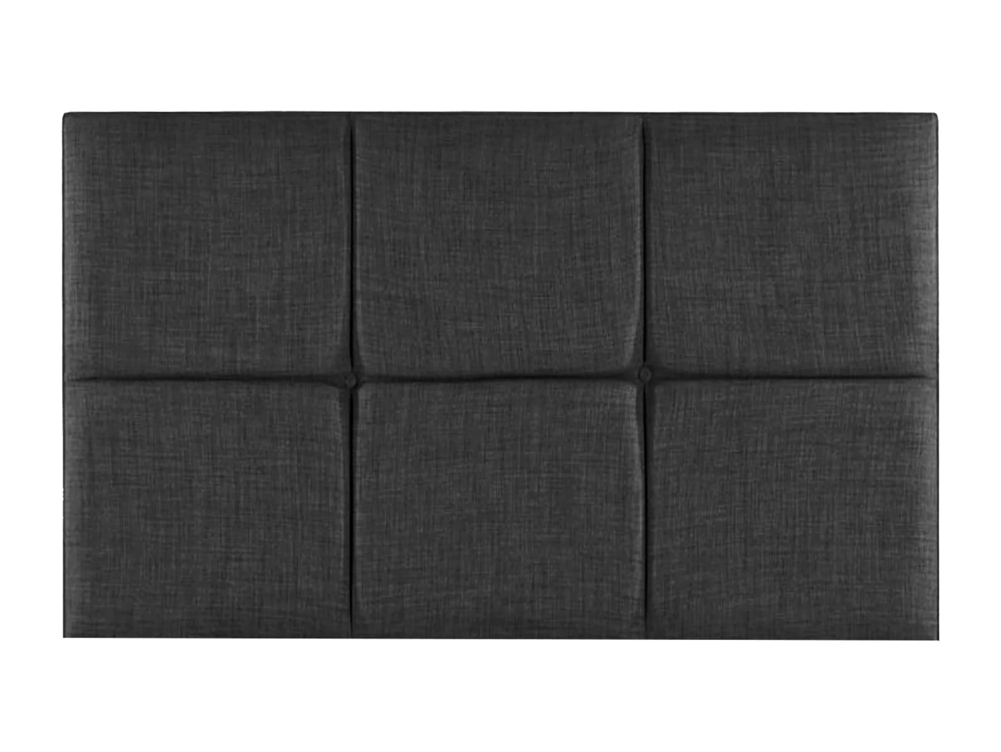 Deluxe Clearance - Deluxe Harber Strutted 3ft Single Black Faux Suede Headboard