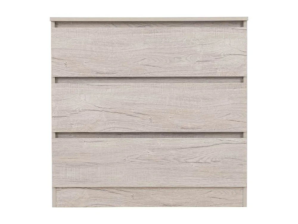 Seconique Seconique Malvern Urban Snow 3 Drawer Chest of Drawers