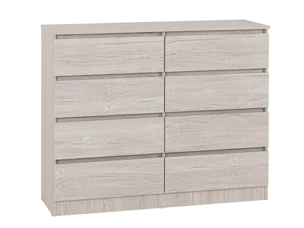 Seconique Seconique Malvern Urban Snow 4+4 Drawer Chest of Drawers