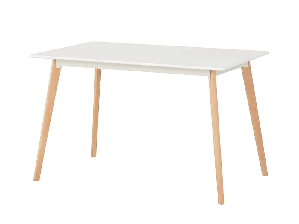 Seconique Seconique Bendal 120cm White and Beech Dining Table