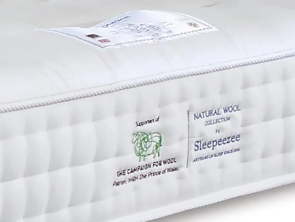 Sleepeezee Sleepeezee Wool Deluxe Pocket 1200 4ft6 Double Mattress