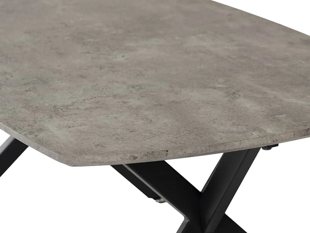 Seconique Seconique Athens Concrete Effect Oval Coffee Table