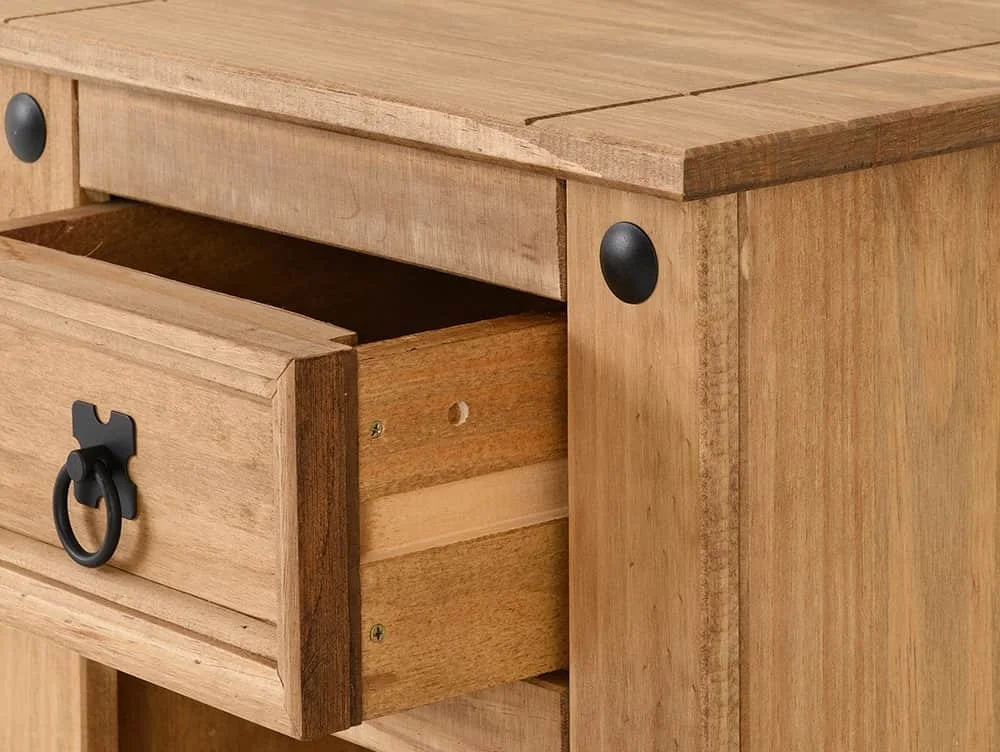 Seconique Seconique Corona Pine 1 Door 1 Drawer Petite Bedside Table