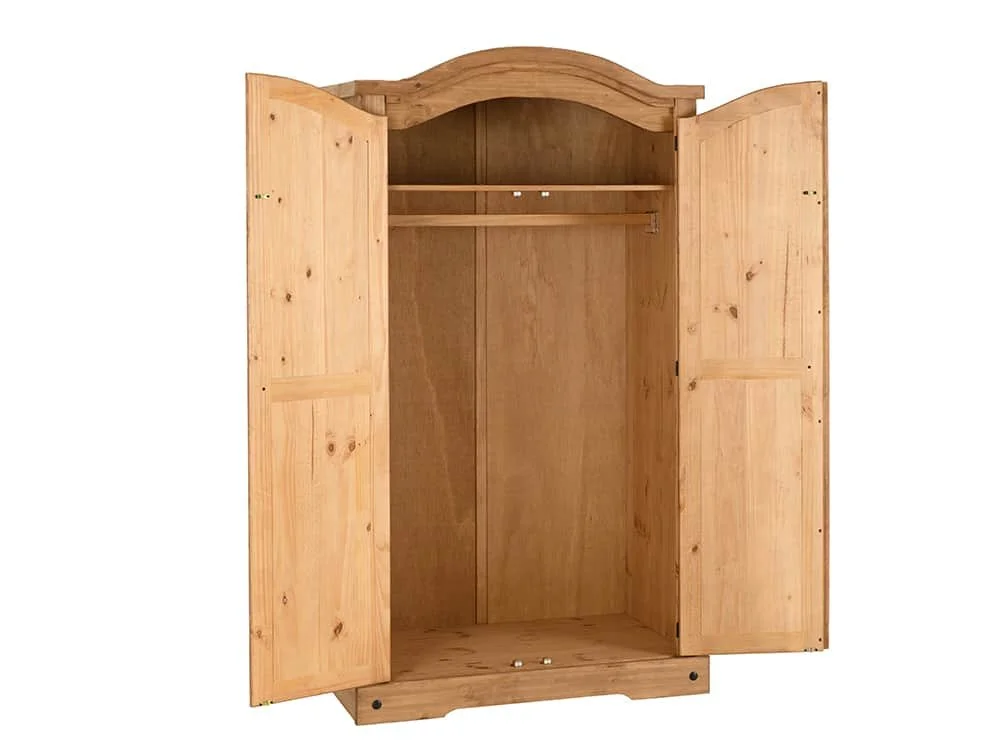 Seconique Seconique Corona Pine 2 Door Double Wardrobe