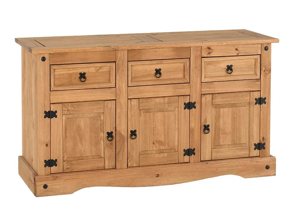 Seconique Seconique Corona Pine 3 Door 3 Drawer Sideboard