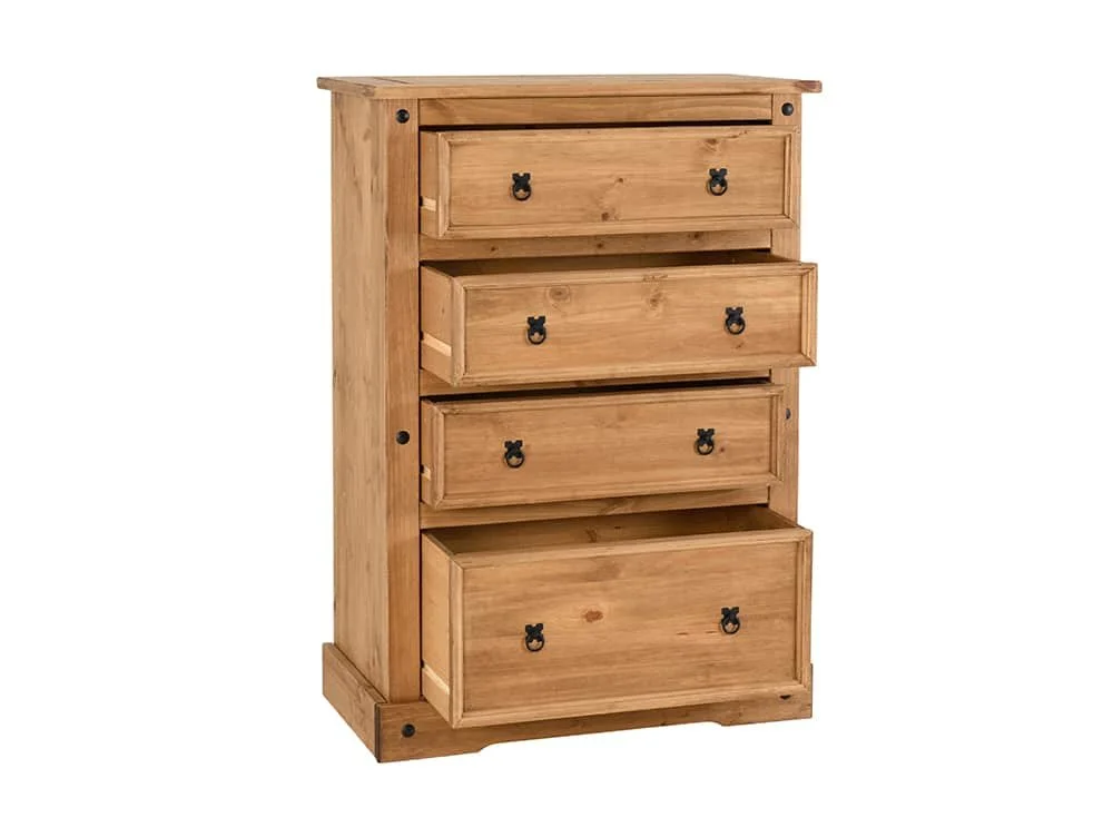 Seconique Seconique Corona Pine 4 Drawer Chest of Drawers