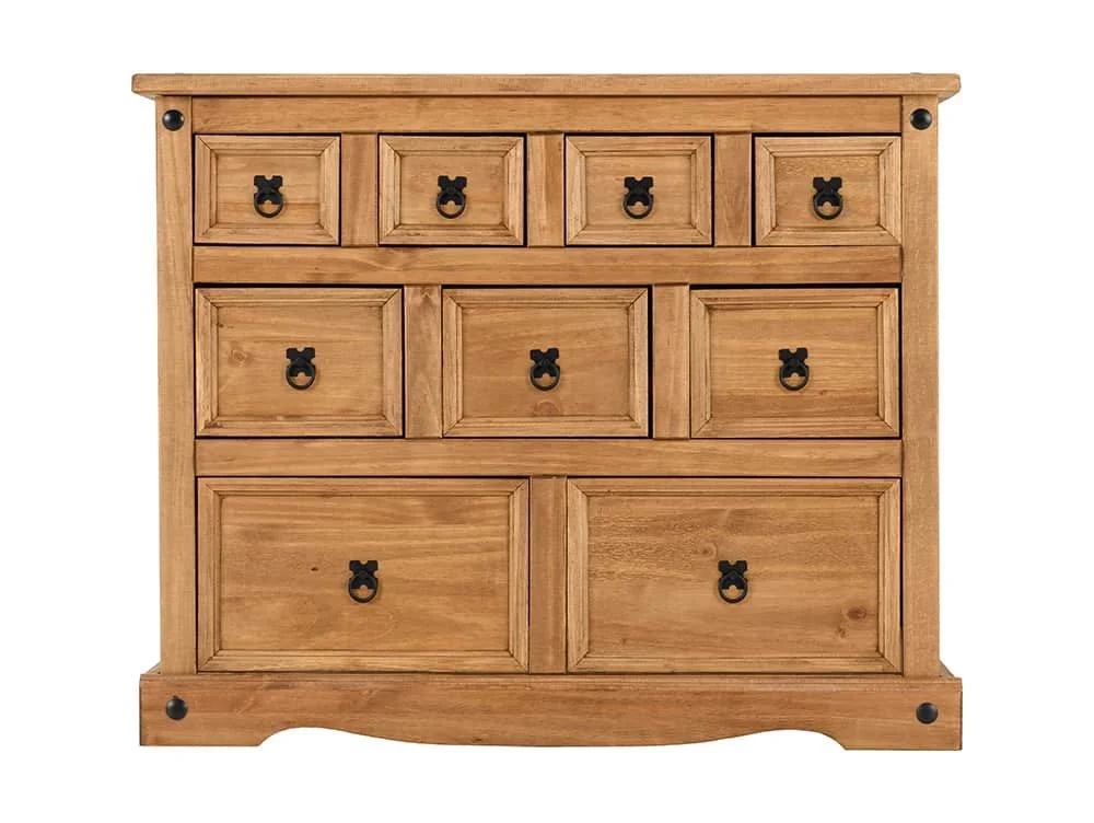 Seconique Seconique Corona Pine 9 Drawer Merchant Chest of Drawers