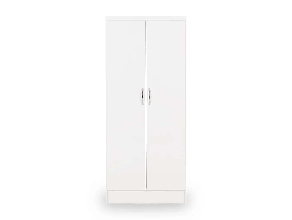 Seconique Seconique Nevada White High Gloss 2 Door Double Wardrobe