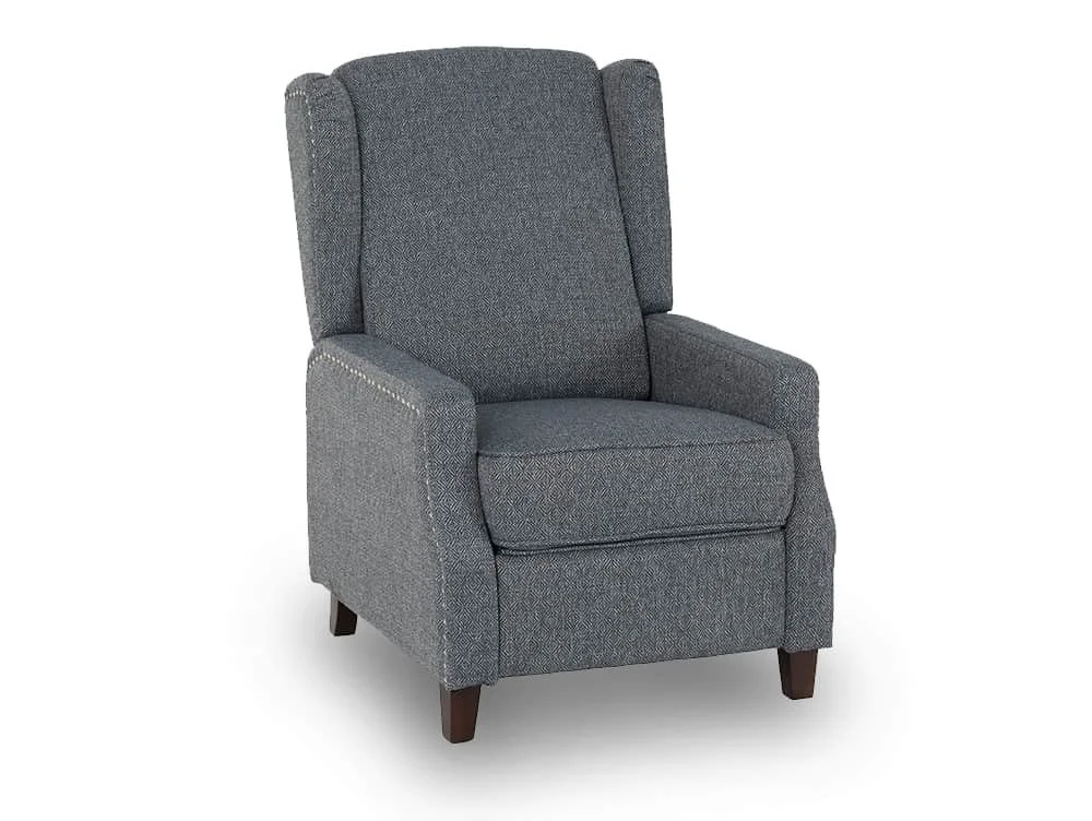 Seconique Seconique Kensington Blue Fabric Recliner Chair