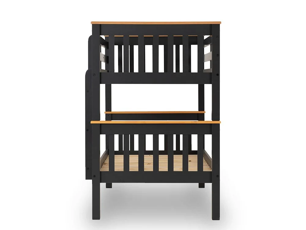 Seconique Seconique Neptune 3ft Grey and Oak Wooden Bunk Bed Frame