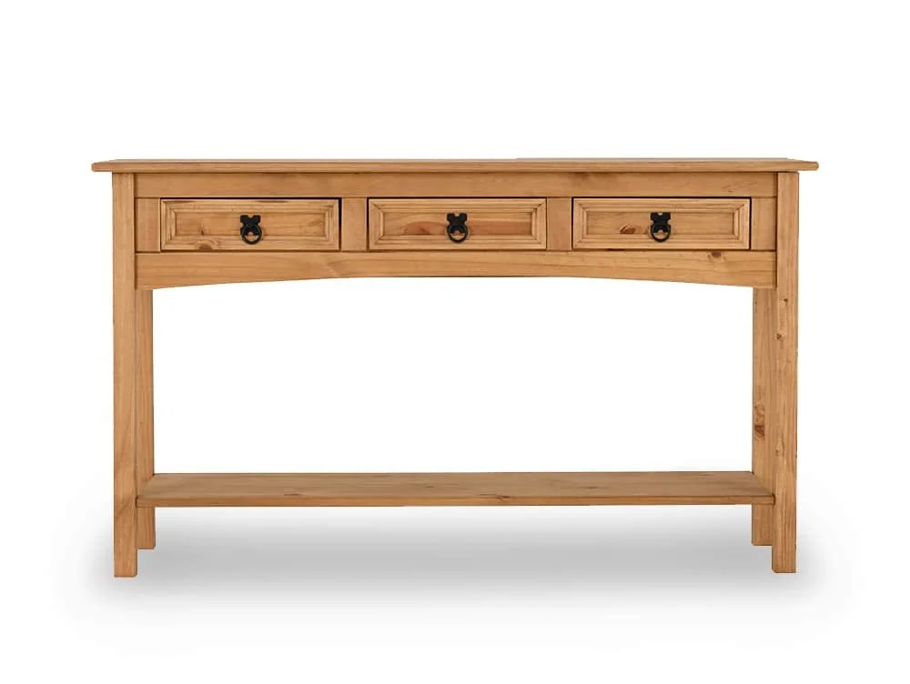 Seconique Seconique Corona Pine 3 Drawer Console Table