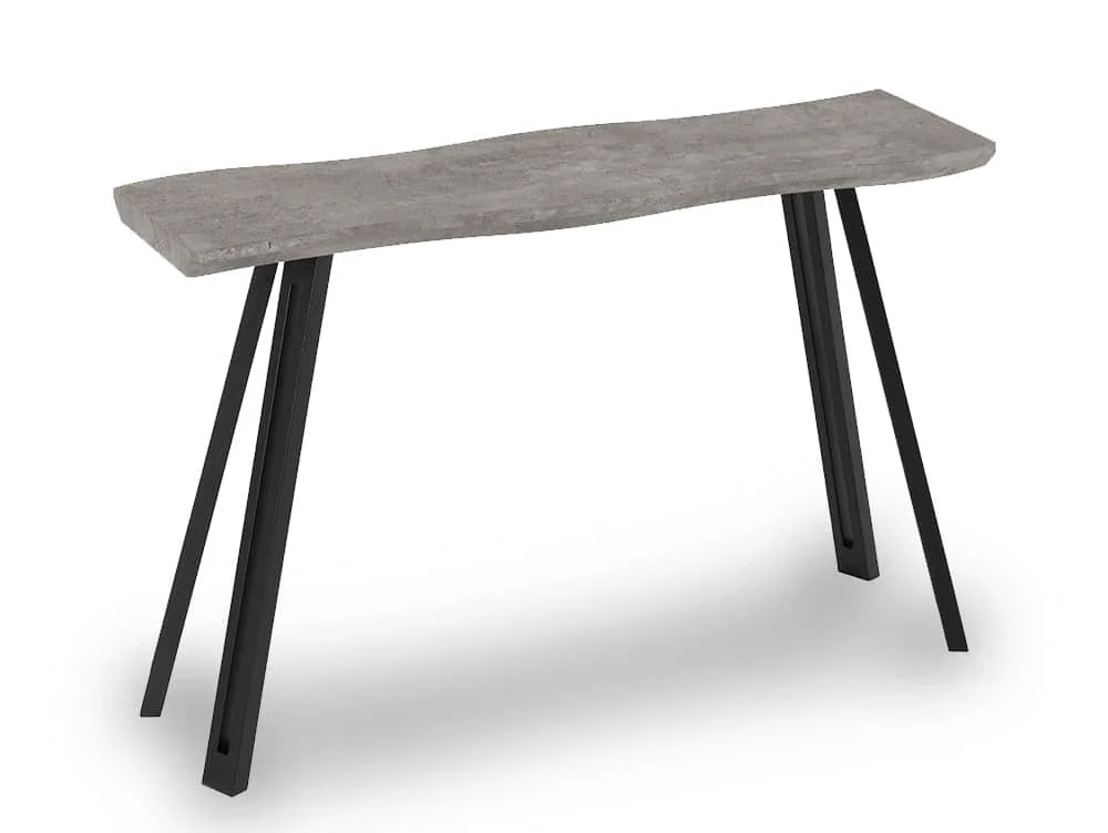 Seconique Seconique Quebec Wave Concrete Effect Console Table