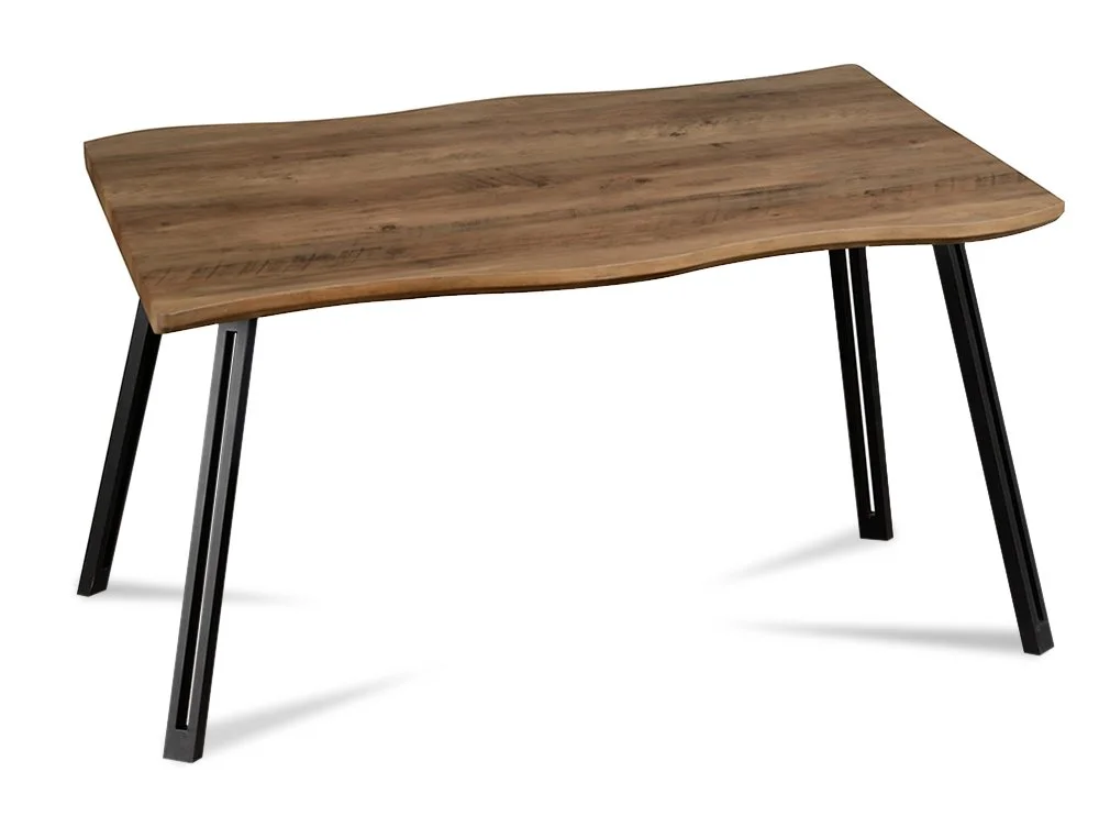 Seconique Seconique Quebec Wave 140cm Oak Effect Dining Table