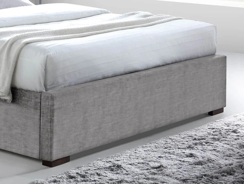 Time Living Time Living Hamilton 4ft6 Double Light Grey Fabric Bed Frame