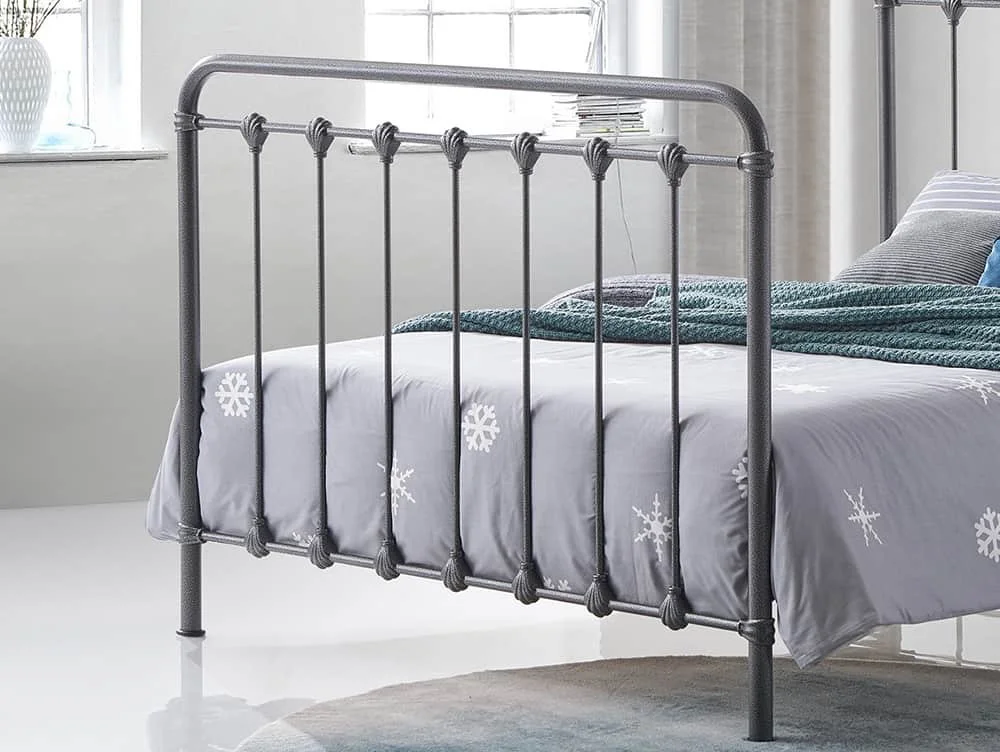 Time Living Time Living Havana 5ft King Size Grey Metal Bed Frame