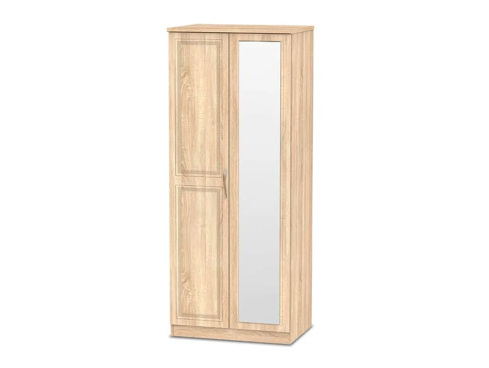 Welcome Welcome Dorset 2 Door Mirrored Double Wardrobe (Assembled)