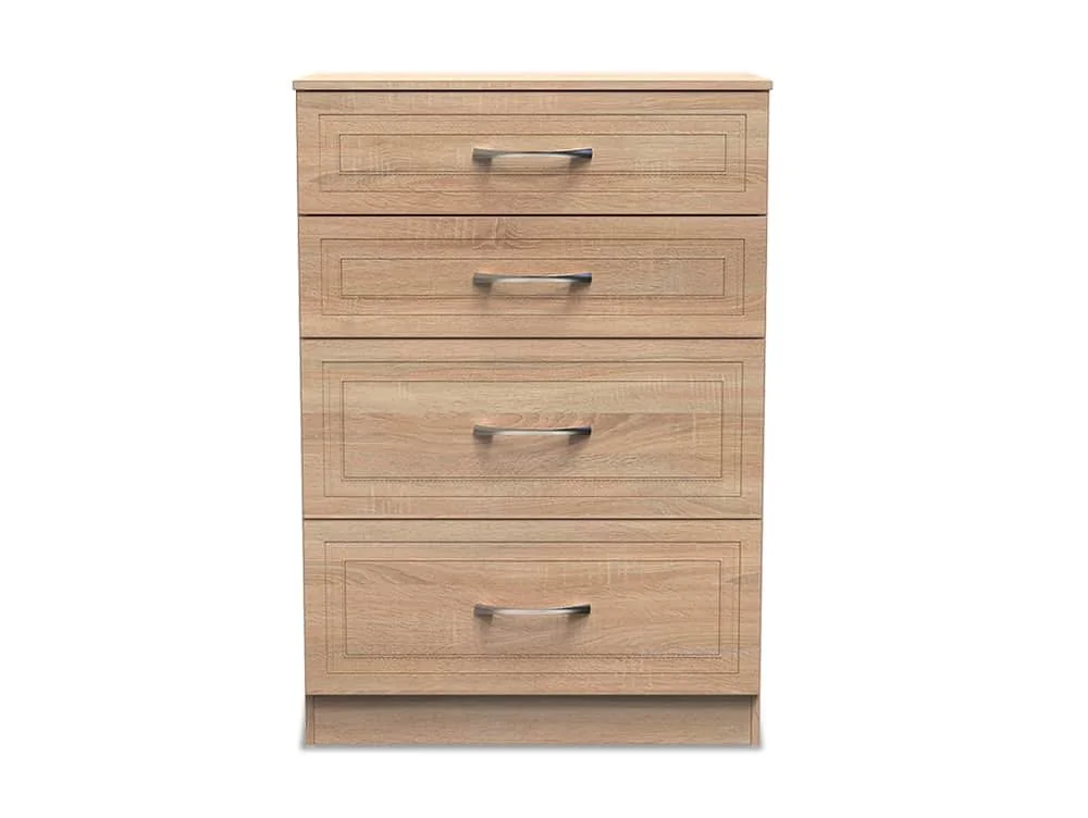 Welcome Welcome Dorset 4 Drawer Deep Chest of Drawers(Assembled)