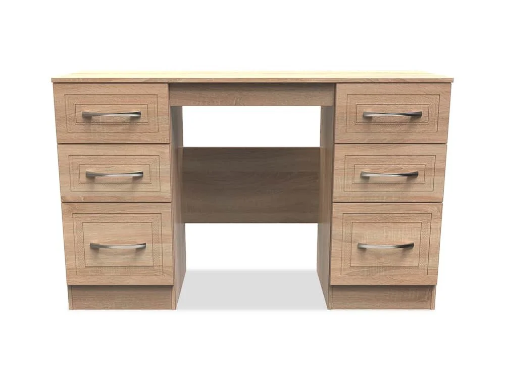 Welcome Welcome Dorset Double Pedestal Dressing Table (Assembled)