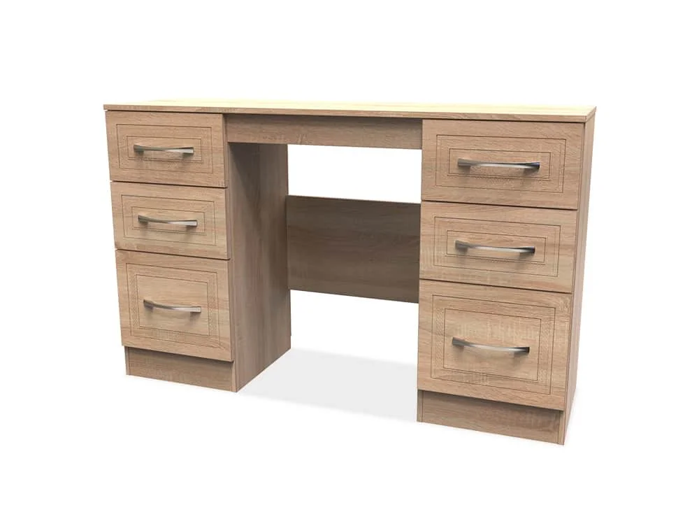 Welcome Welcome Dorset Double Pedestal Dressing Table (Assembled)